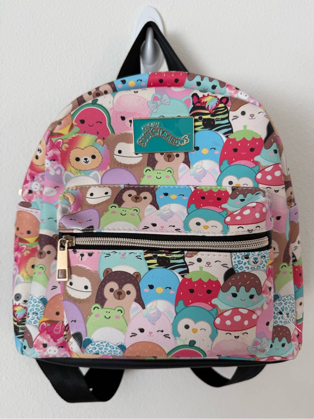 Cute Multicolor Plush Friends Mini Backpack - Squishmallows Style